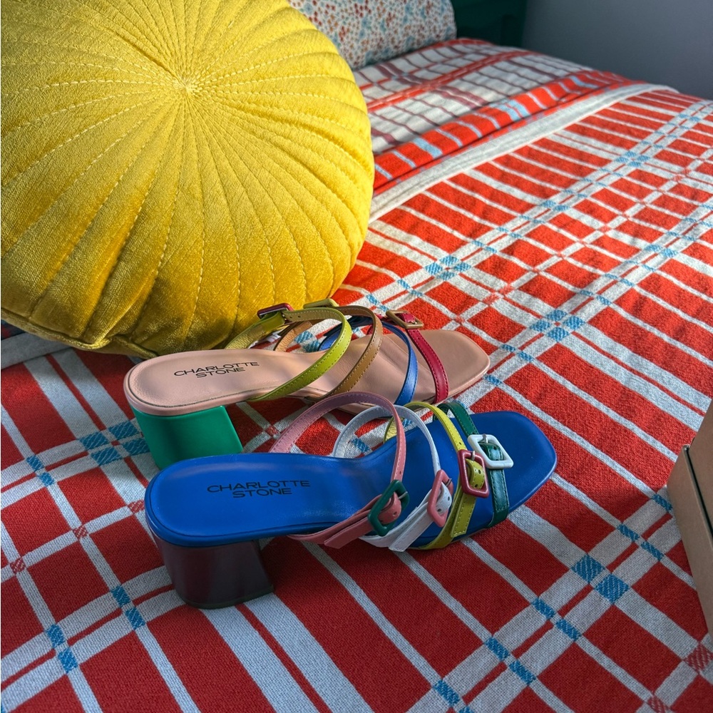 Charlotte Stone Mismatch Mireille Kingston Heels size 9 NIB